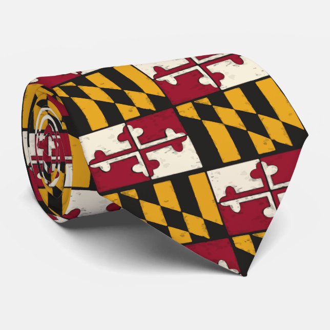 Cravate Cool Maryland State Flag Business (Roulé)