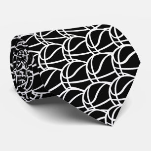 Cravate cool noir blanc Basketball amateurs de sports