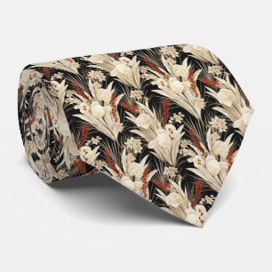 Cravate Cool Pampas motif carrelé Grass