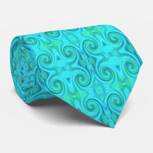 Cravate Cool super Abstrait Aqua Liquid Art Motif