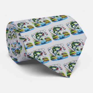 Cravate Cool tiled fishing lovers