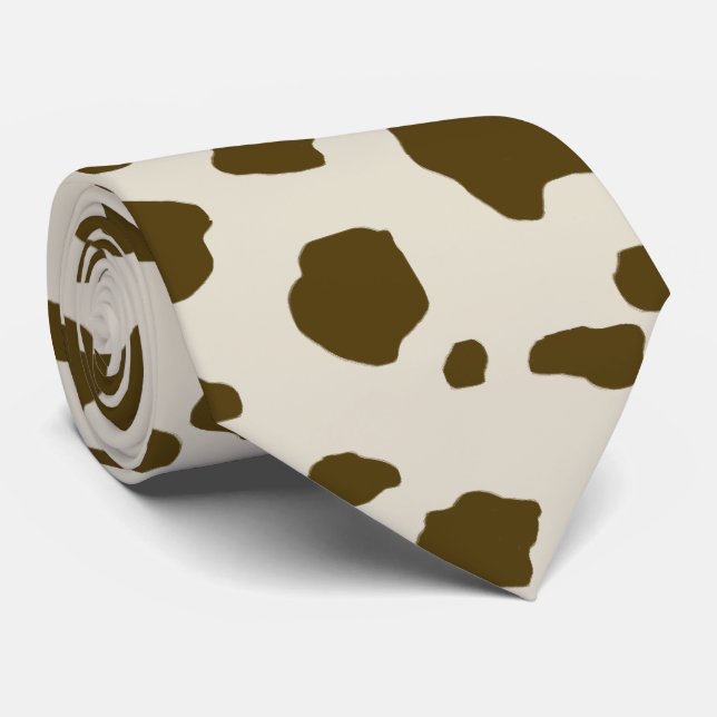 Cravate Copie de brun de PEAU de VACHE petite (Roulé)