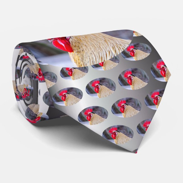 Cravate Coq avec Cockscomb (Roulé)