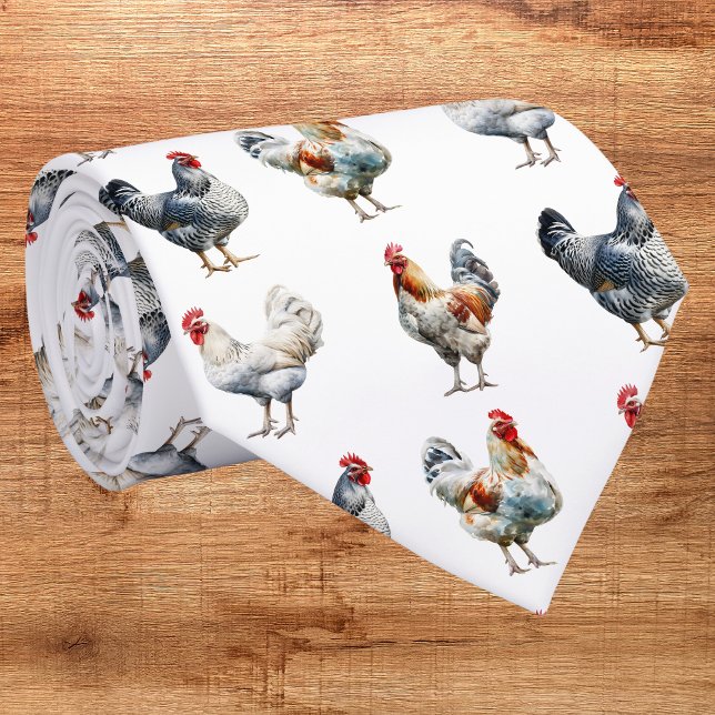 Cravate Coq Drôle  (Créateur téléchargé)