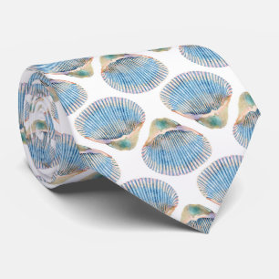 Cravate Coquillages bleus