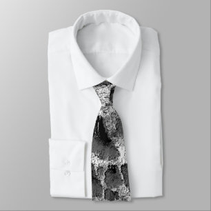 Cravate Corail avec coussin rond noir et blanc