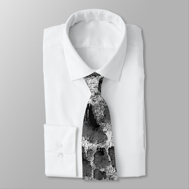 Cravate Corail avec coussin rond noir et blanc (Attaché)