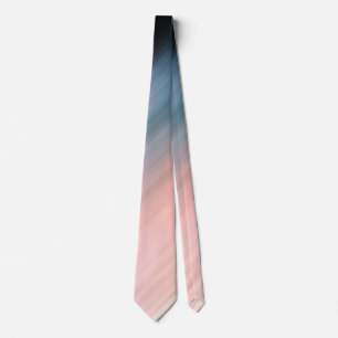 Cravate Corail clair et Gris Bleu rayures