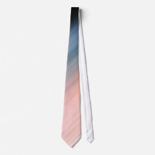 Cravate Corail clair et rayures gris-bleu