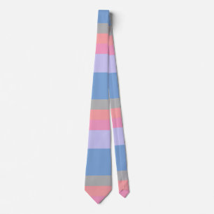 Cravate corail rose pastel bloc de couleur violet bleu gri
