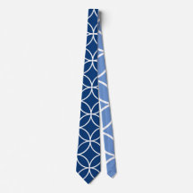 Corbata avec cercles entrelacés et fond personnali