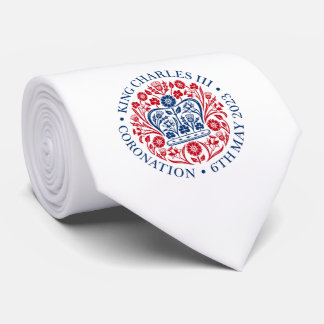 Cravate Coronation britannique du roi III Charles