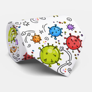 Cravate Coronavirus Germs