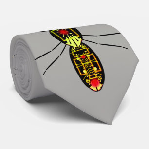 Cravate Cou cool avec insectes