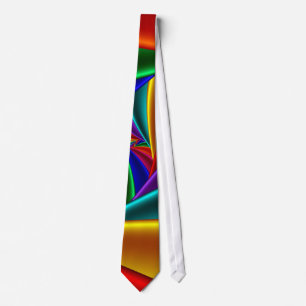 Cravate Couleur 25 Art Fractal fin