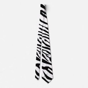 Cravate Couleur Arrière - plan personnalisable Zebra
