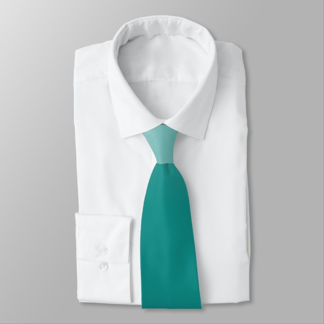 CRAVATE COULEUR DE GRADIENT DIY, VERT SARCELLE (Attaché)