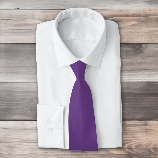 Cravate Couleur solide Améthyste violet (Créateur téléchargé)