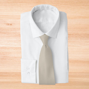 Cravate Couleur solide beige accessible