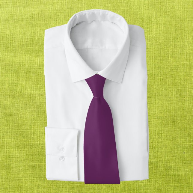 Cravate Couleur solide violet palatiné (Créateur téléchargé)