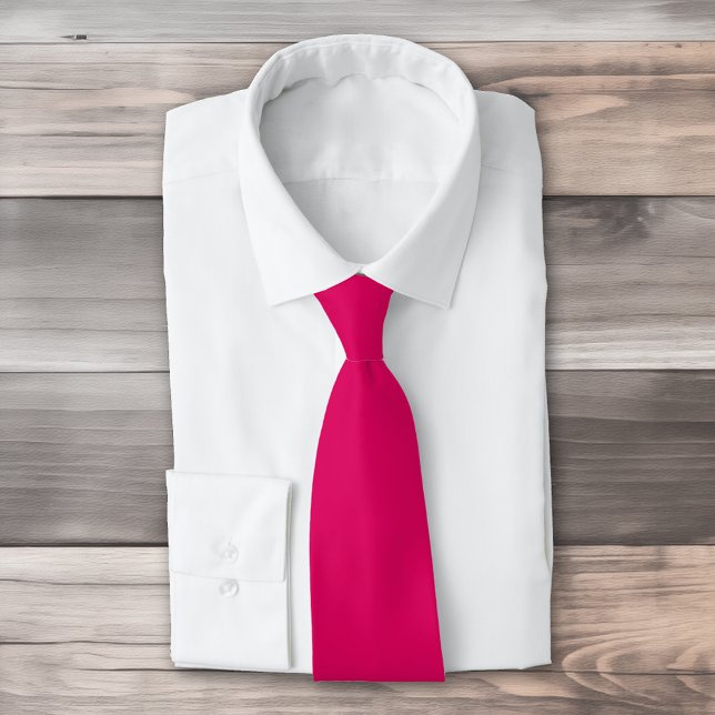 Cravate Couleur uni rose foncé clair (Créateur téléchargé)