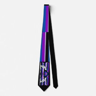 Cravate Couleurs Abstraites mer