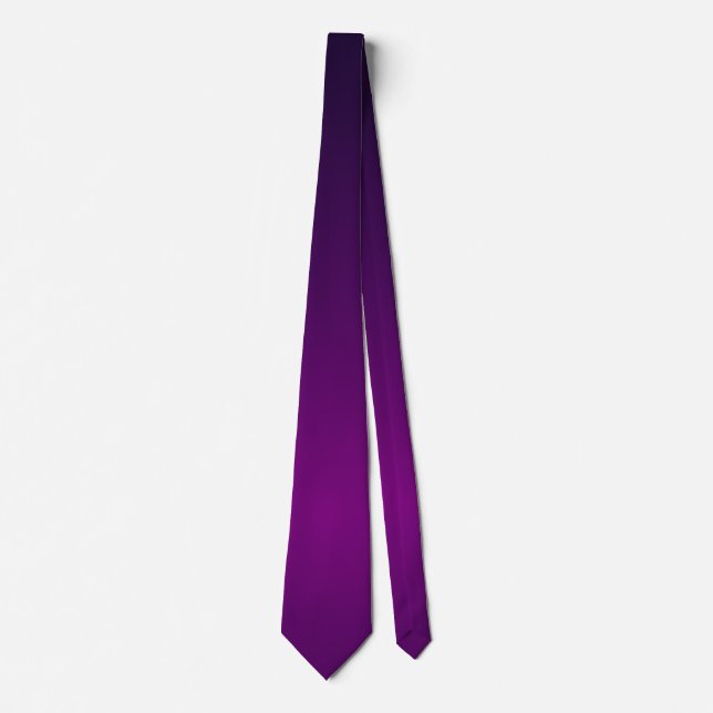 Cravate Couleurs de dégradé de puissance violet (Devant)