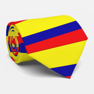 Cravate Couleurs du drapeau de la Colombie