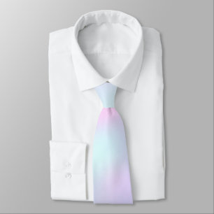 Cravate couleurs pastel aqua rose violet