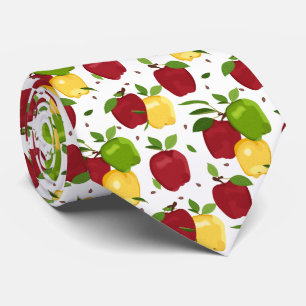 Cravate Couleurs pomme cool carrelage motif fruit