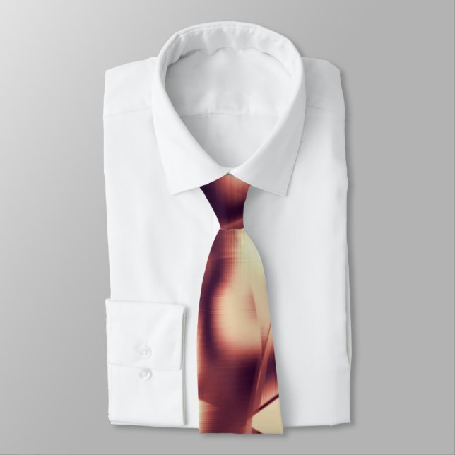 Cravate Couleurs rouges ou bordeaux, beige (Attaché)