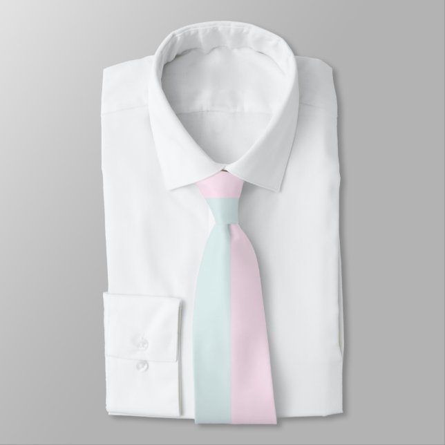 Cravate Couleurs trans - Homme et Femme les ont créés (Attaché)