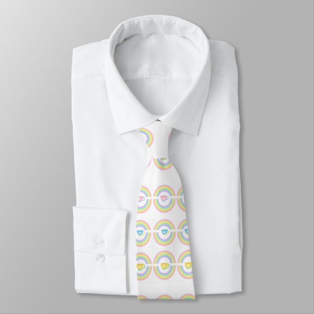 Cravate Coupes arc-en-ciel pour hommes (Attaché)