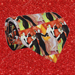 Cravate Couples de danse Art déco Salon de bal des années 