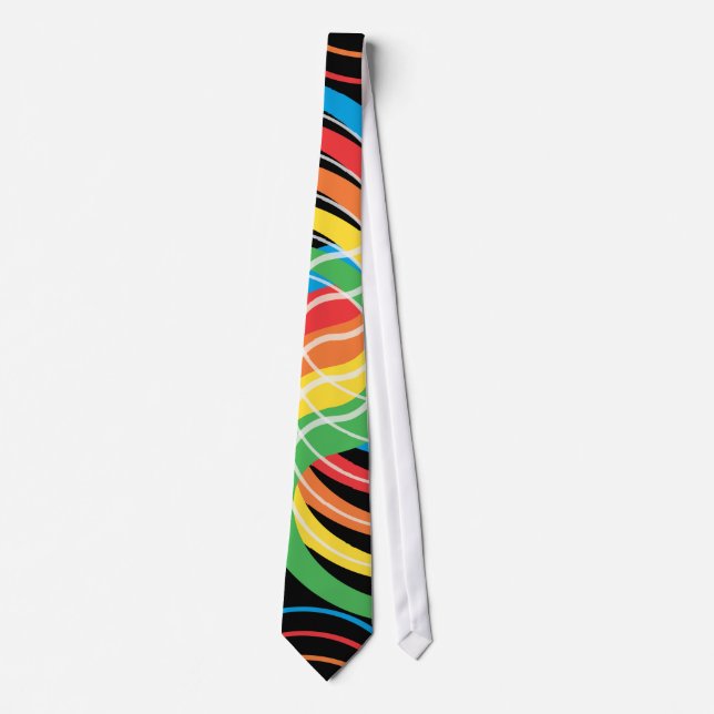Cravate Courbes de couleurs: Illustration du vecteur: Neck (Devant)