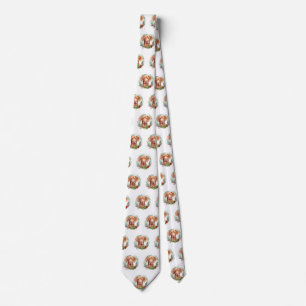 Cravate Couronne de Noël Vizsla Fête de Chien Joyeux