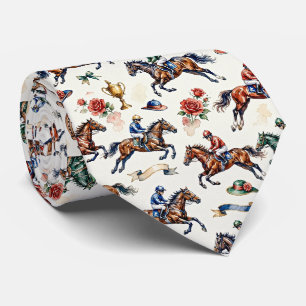 Cravate Course Hippique Faux Soie   Gentleman Cavalier de 