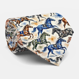Cravate Course Hippique Faux Soie   Gentleman Cavalier de 