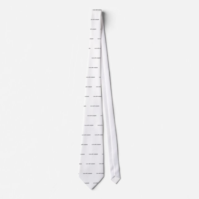 Cravate Courses avec des scalpels (Devant)
