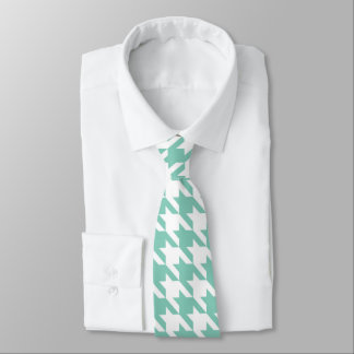 Cravate Couvercle turquoise et blanc