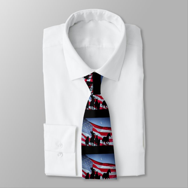 Cravate Cowboy et American Flag Pays occidental (Attaché)