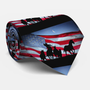 Cravate Cowboy et American Flag Pays occidental