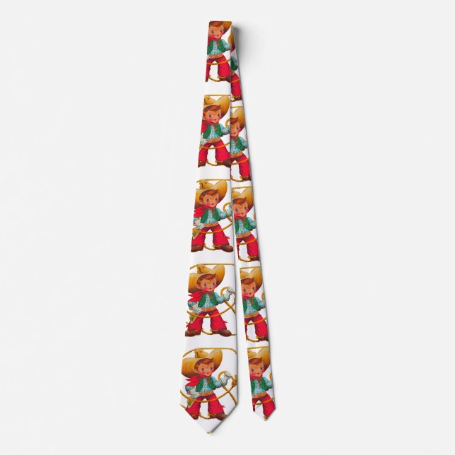 Cravate Cowboy Retro Boy Child Cute Western (Devant)