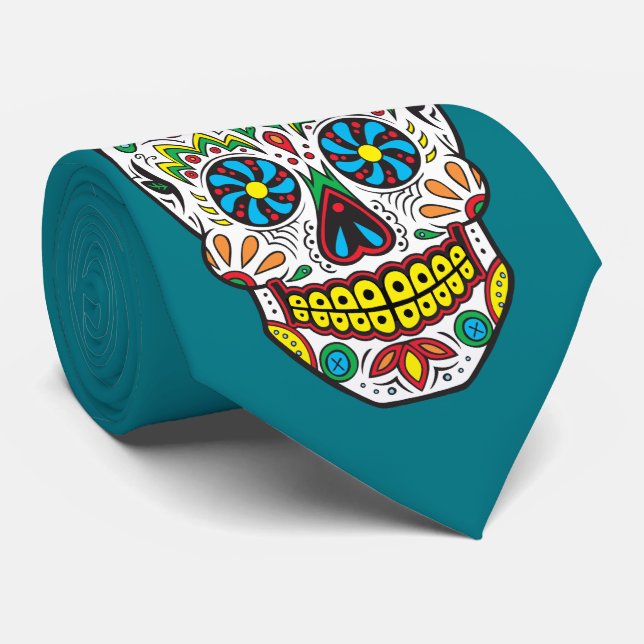 Cravate Crâne à sucre (Roulé)