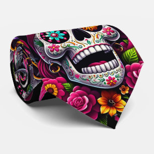 Cravate Crâne à sucre - Jolly Pirate Skull