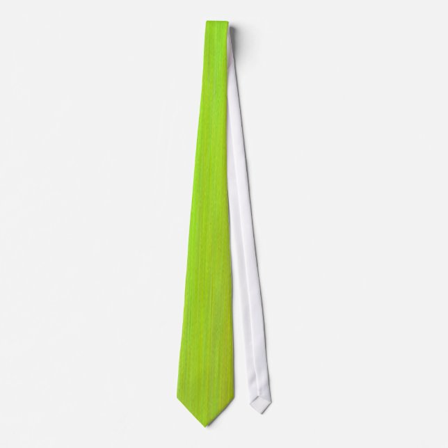 Cravate Cravate. Vert citron. (Devant)