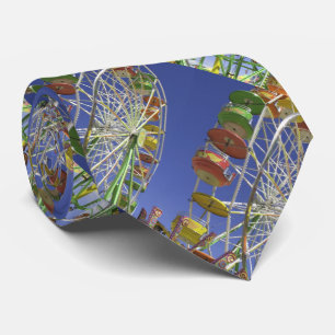 Cravate Cravate, Vintage Ferris Wheel, Répéter Motif