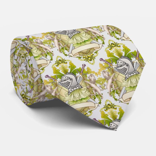 Cravate Crest de la famille des chevaliers verts (Roulé)