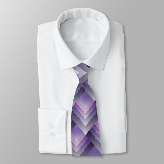 Cravate cristaux violets (Attaché)