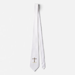 Cravate croix chrétienne